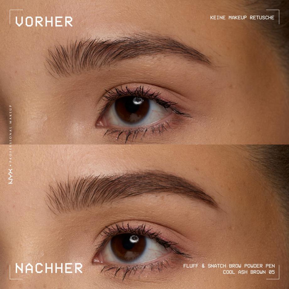 NYX-PROFESSIONAL-MAKEUP  Fluff & Snatch Brow Powder Pen: riempitivo per sopracciglia in crema-cipria  