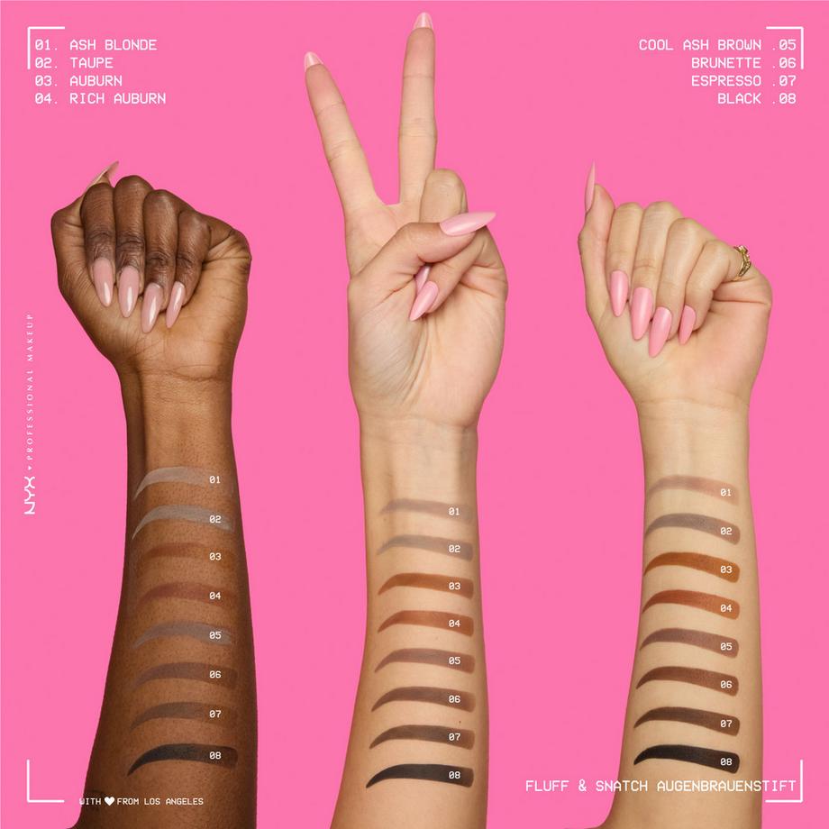 NYX-PROFESSIONAL-MAKEUP  Fluff & Snatch Brow Powder Pen: riempitivo per sopracciglia in crema-cipria  