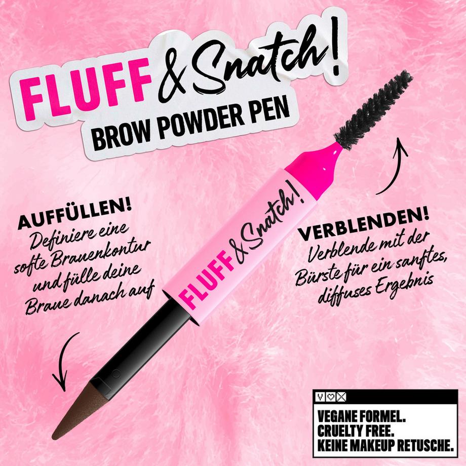 NYX-PROFESSIONAL-MAKEUP  Fluff & Snatch Brow Powder Pen: riempitivo per sopracciglia in crema-cipria  