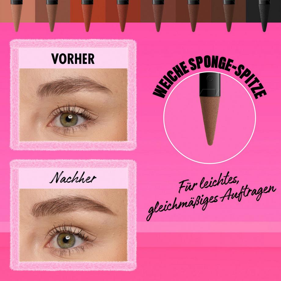 NYX-PROFESSIONAL-MAKEUP  Fluff & Snatch Brow Powder Pen: riempitivo per sopracciglia in crema-cipria  