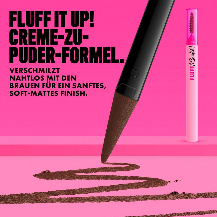 NYX-PROFESSIONAL-MAKEUP  Fluff & Snatch Brow Powder Pen: riempitivo per sopracciglia in crema-cipria  