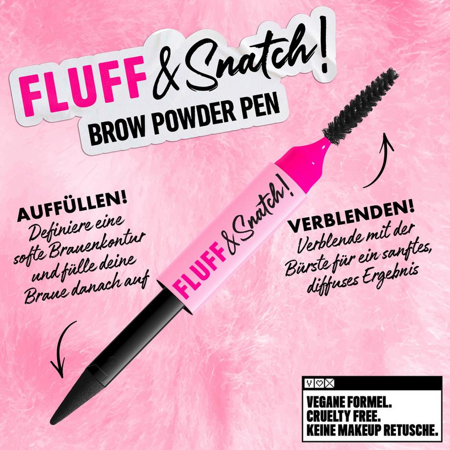 NYX-PROFESSIONAL-MAKEUP  Fluff & Snatch Brow Powder Pen: riempitivo per sopracciglia in crema-cipria  