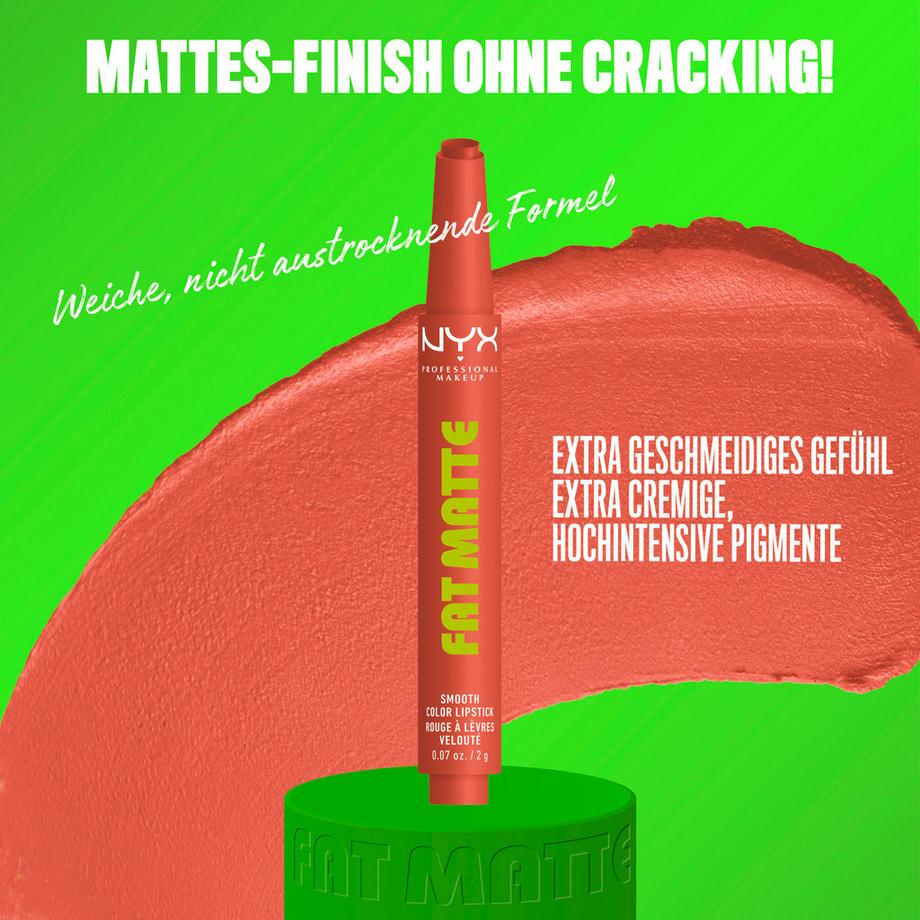 NYX-PROFESSIONAL-MAKEUP  Rossetto Fat Matte Smooth 