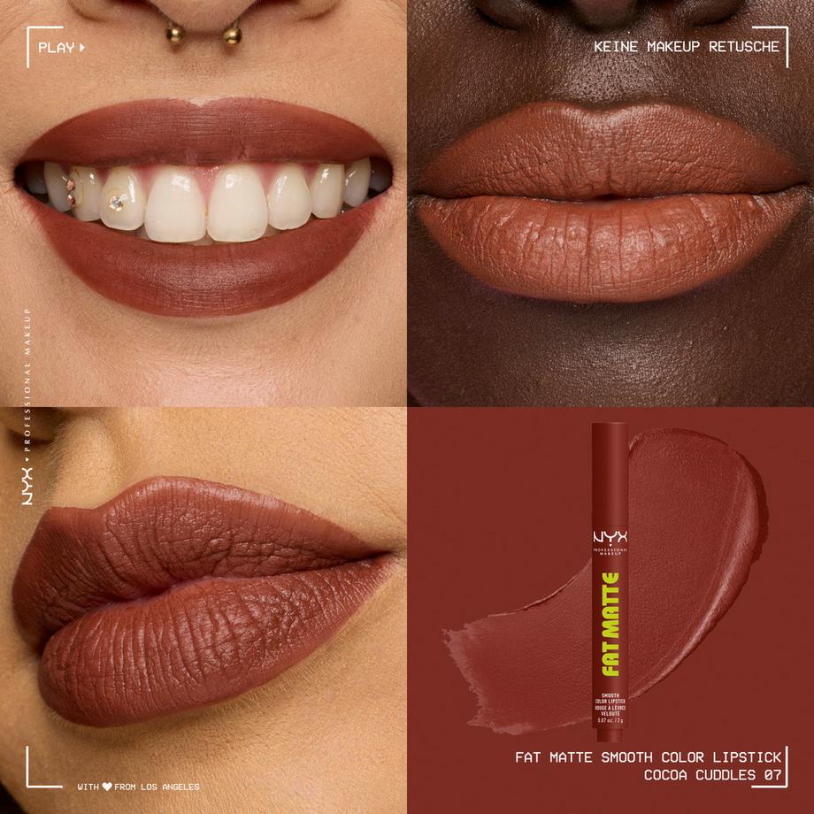 NYX-PROFESSIONAL-MAKEUP  Rossetto Fat Matte Smooth 