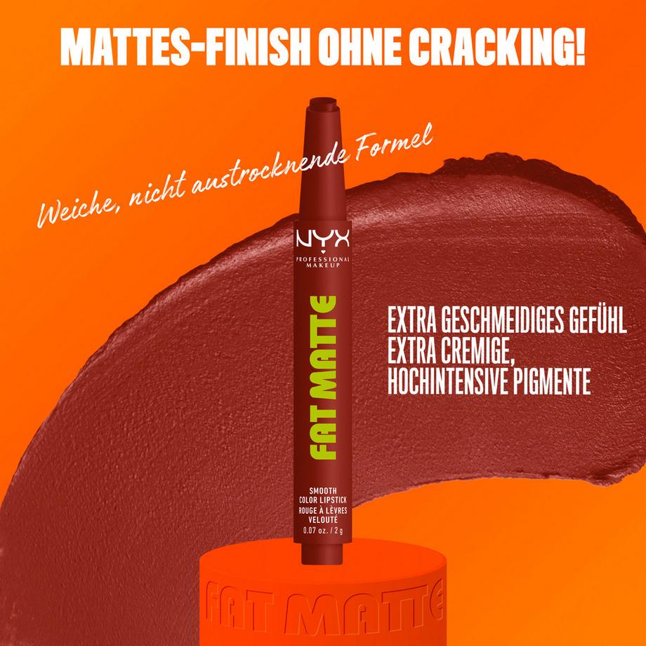 NYX-PROFESSIONAL-MAKEUP  Rossetto Fat Matte Smooth 