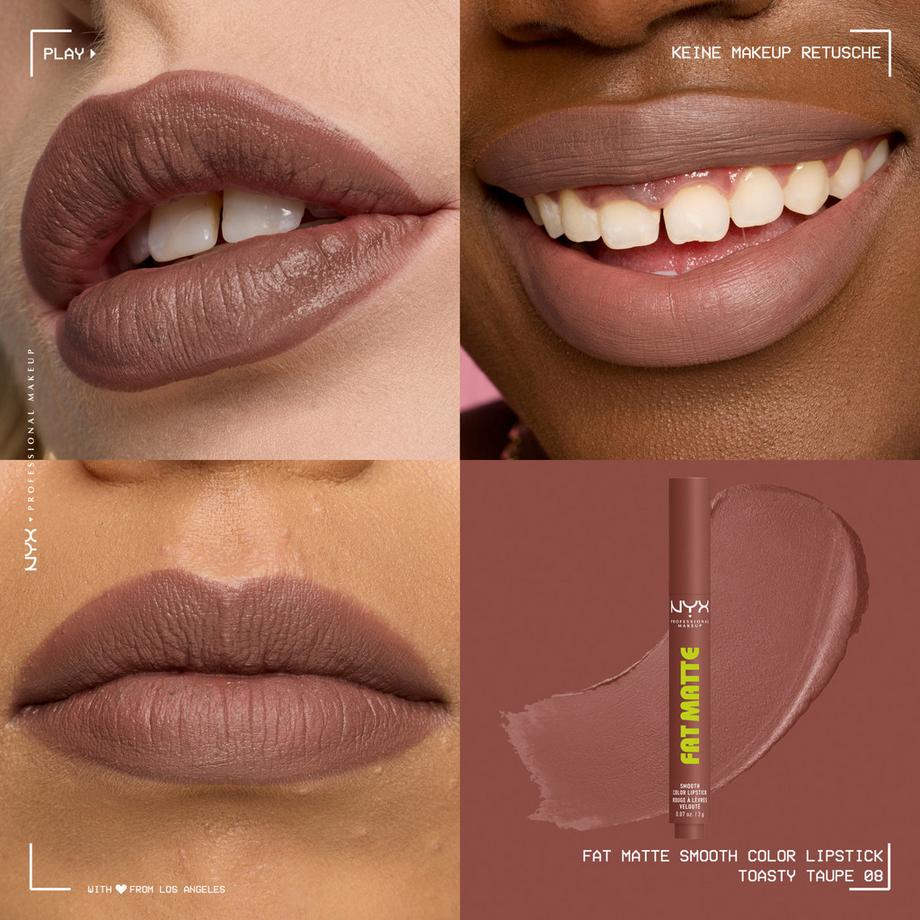 NYX-PROFESSIONAL-MAKEUP  Rossetto Fat Matte Smooth 