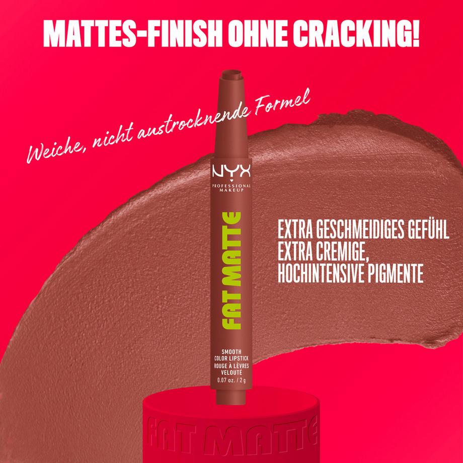 NYX-PROFESSIONAL-MAKEUP  Rossetto Fat Matte Smooth 