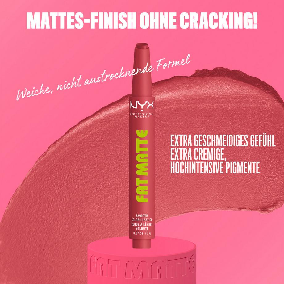 NYX-PROFESSIONAL-MAKEUP  Rossetto Fat Matte Smooth 