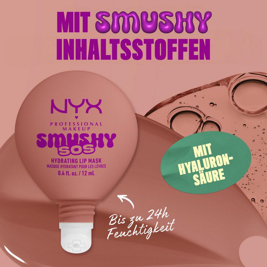NYX-PROFESSIONAL-MAKEUP  Balsamo labbra lucido Smushy SOS per labbra intensamente nutrite  