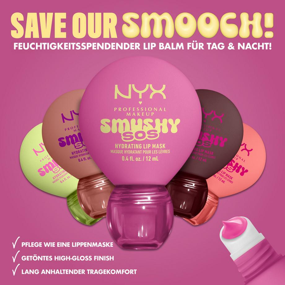 NYX-PROFESSIONAL-MAKEUP  Balsamo labbra lucido Smushy SOS per labbra intensamente nutrite  
