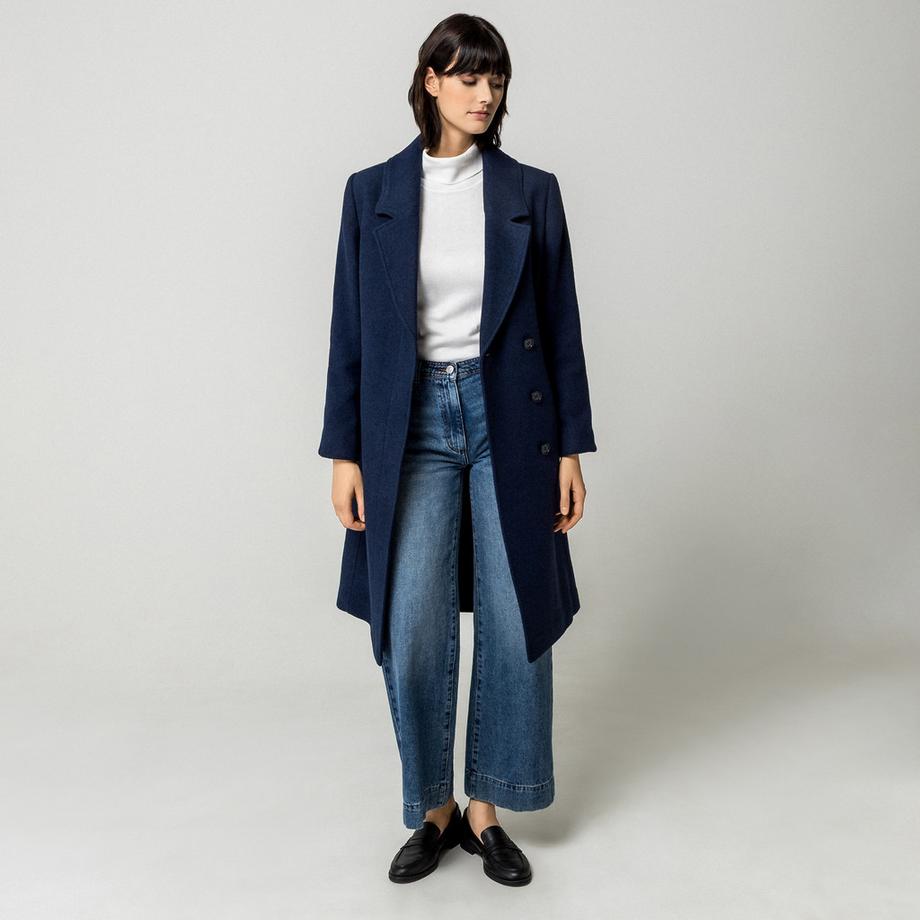 Manor Woman Manteau croisé à ceinture  