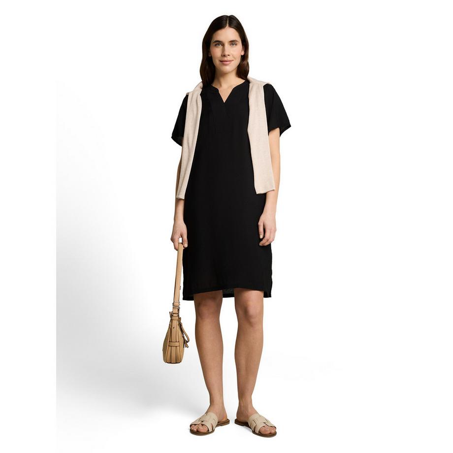 TOM TAILOR Robe Manches Courtes Col V  