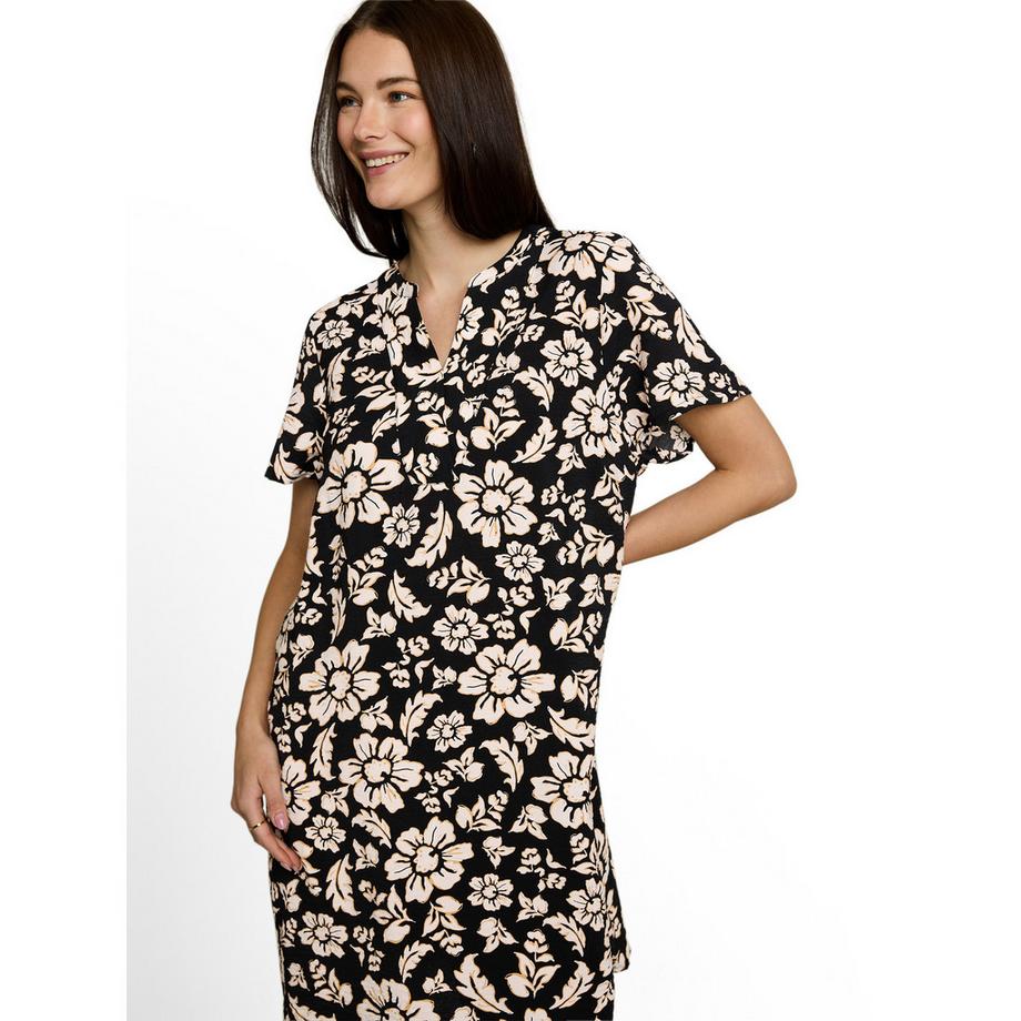TOM TAILOR Robe Manches Courtes Col V  