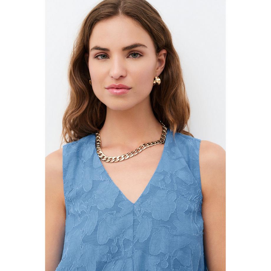 Caroll Robe sans manches col en V  