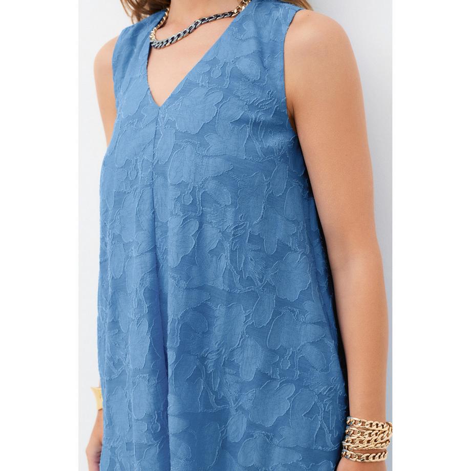 Caroll Robe sans manches col en V  