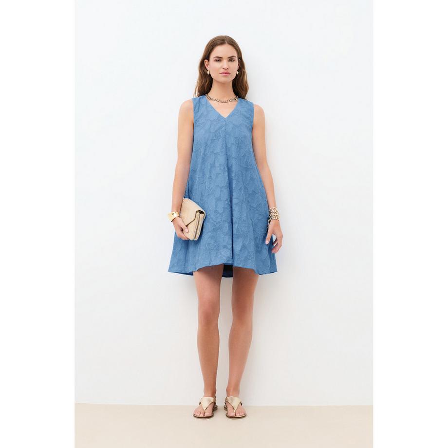 Caroll Robe sans manches col en V  