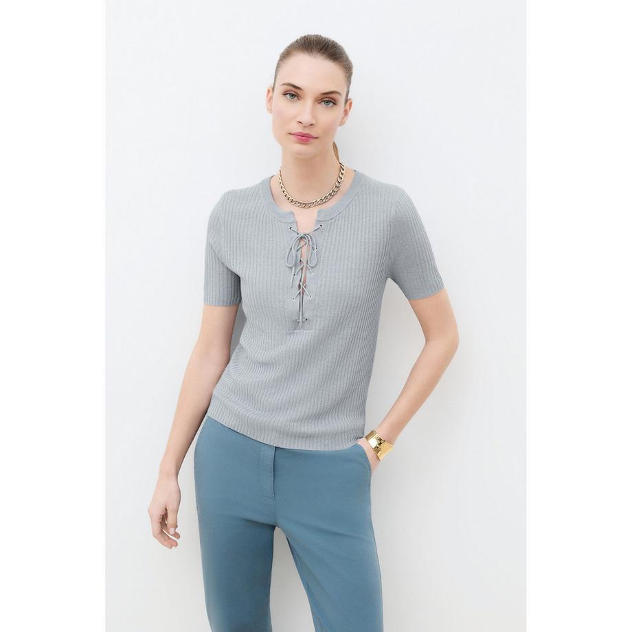 Pullover, V-Neck, kurzarm