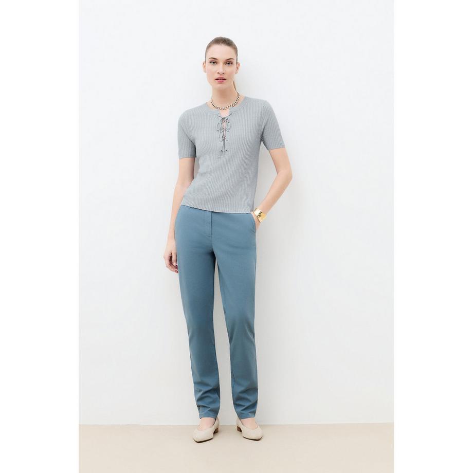 Caroll Kurzarm Pullover V-Ausschnitt  