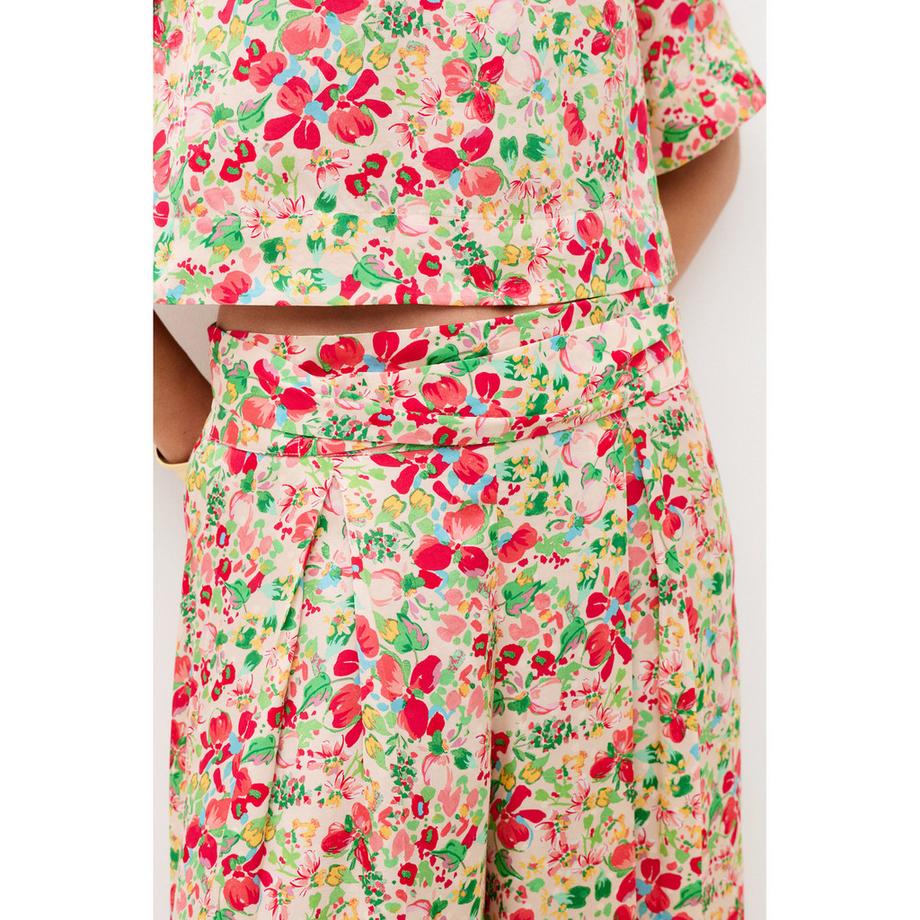 Caroll Pantalon large à motif floral  