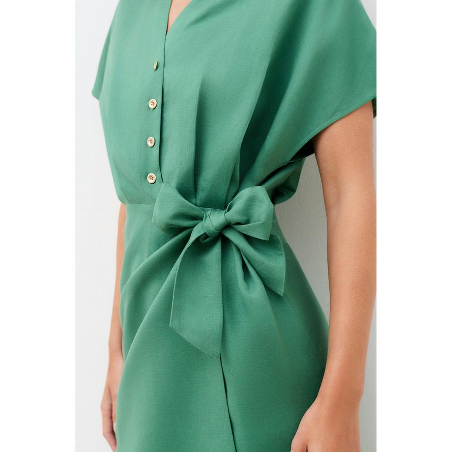 Caroll Wickelkleid mit Bindegürtel  