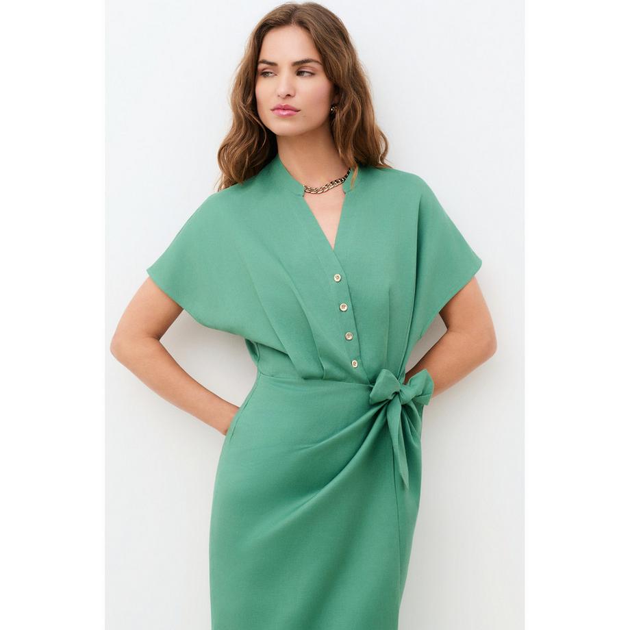Caroll Wickelkleid mit Bindegürtel  