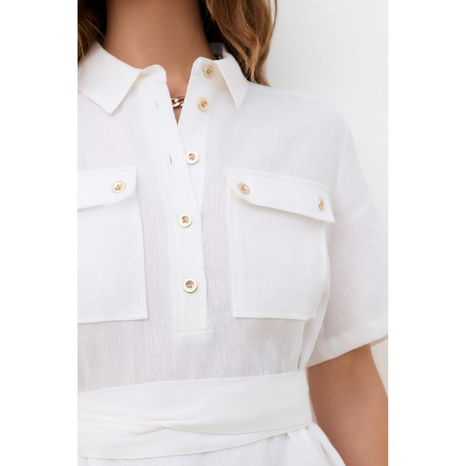 Caroll Robe Chemise avec Ceinture  