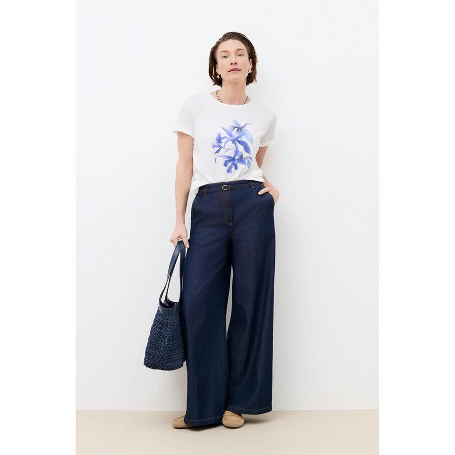 Caroll T-shirt imprimé floral manches courtes  