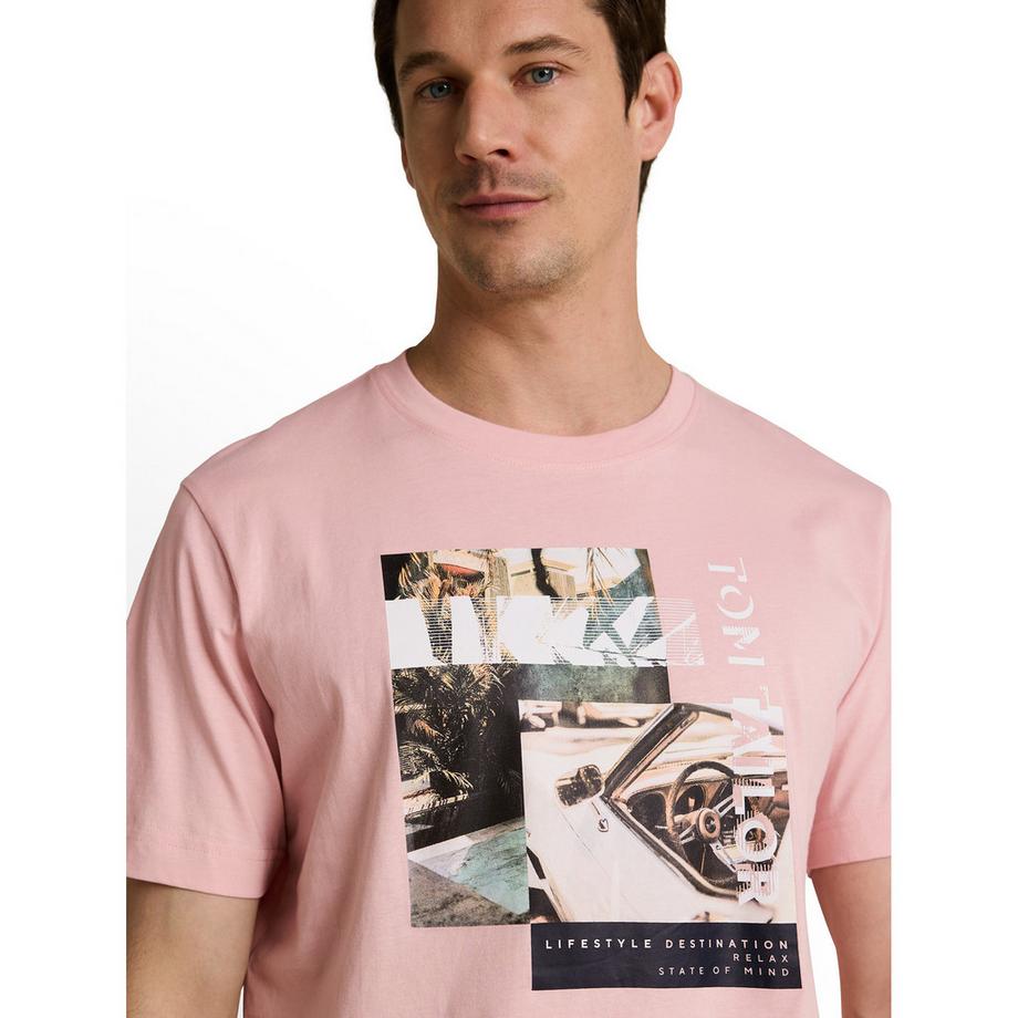 TOM TAILOR T-Shirt avec imprimé photo  