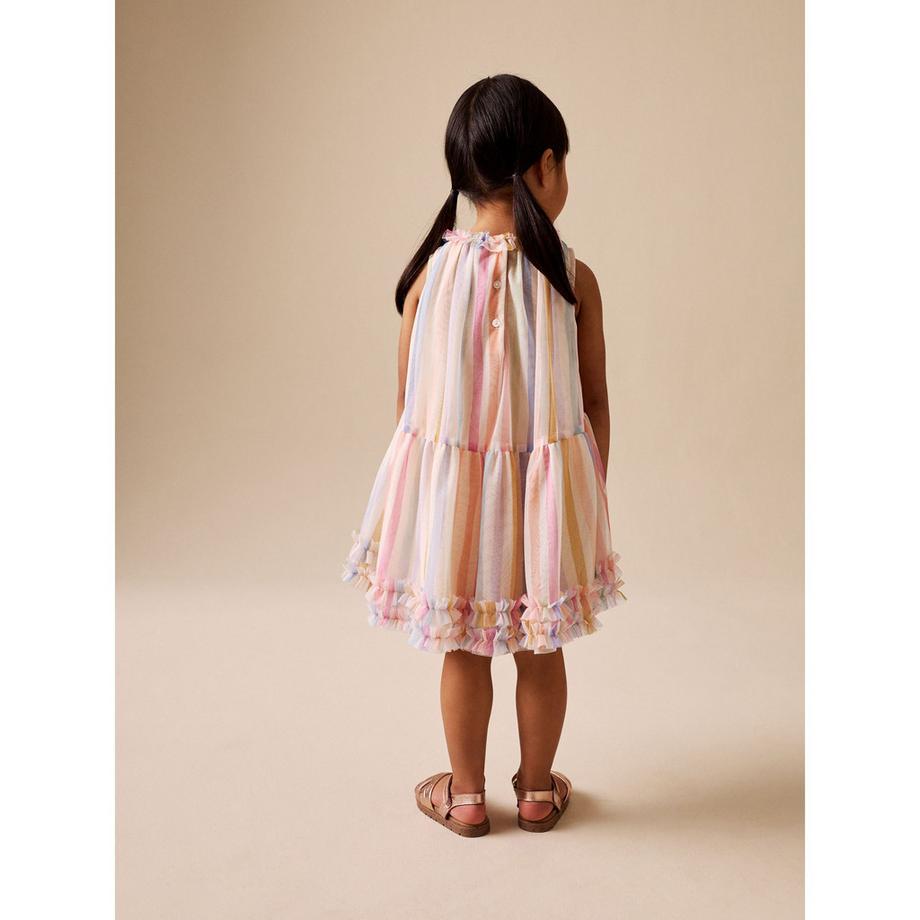 Next Gestreiftes Rüschenkleid  