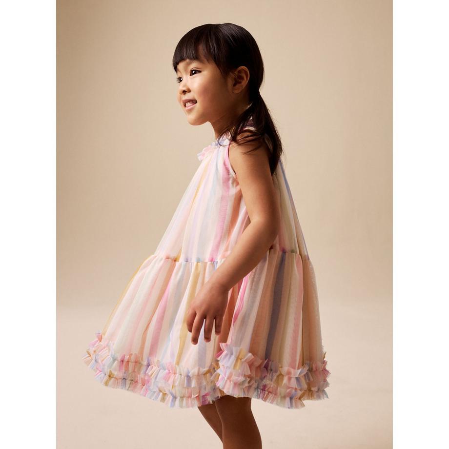 Next Gestreiftes Rüschenkleid  