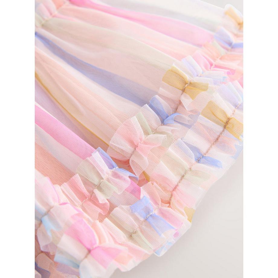 Next Gestreiftes Rüschenkleid  