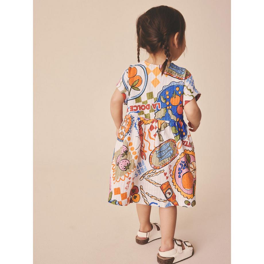 Next Bedrucktes Kurzarmkleid  