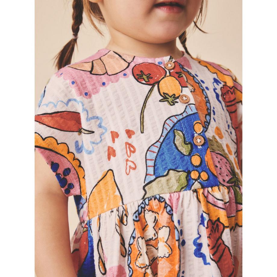Next Bedrucktes Kurzarmkleid  