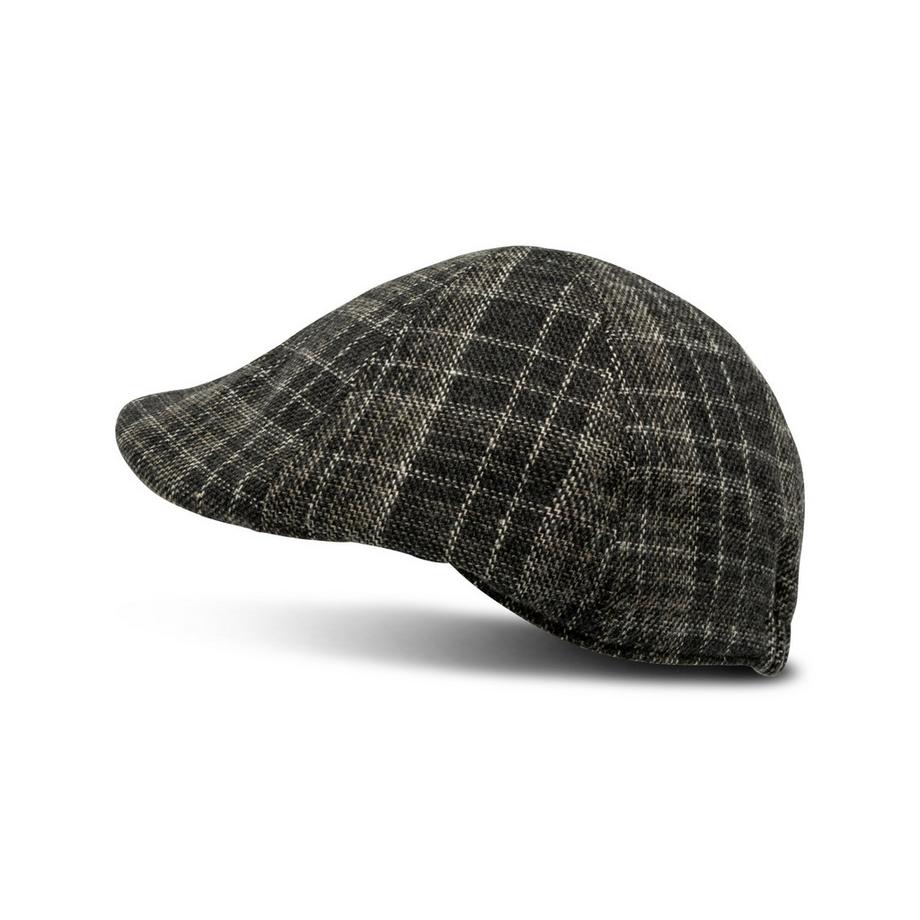 Manor Man Casquette plate à carreaux  