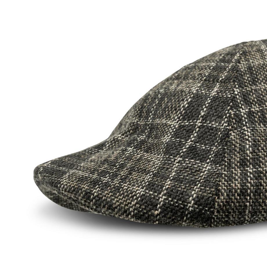 Manor Man Casquette plate à carreaux  