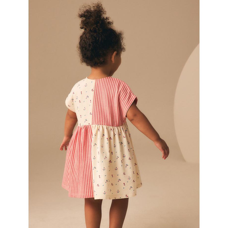 Next Robe Imprimé Fraise Rayée  