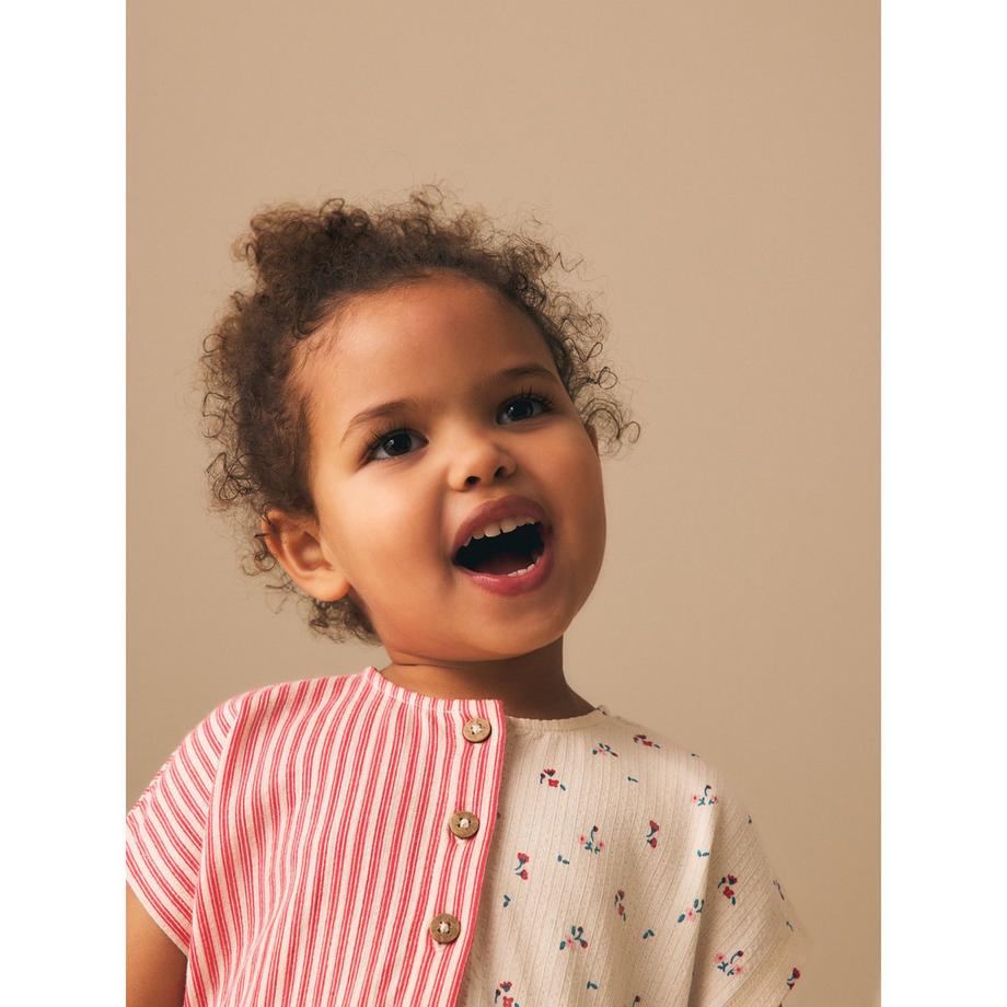 Next Robe Imprimé Fraise Rayée  