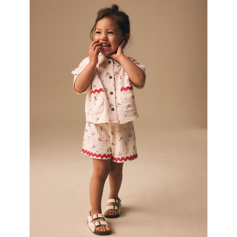Next Blumendruck Top und Shorts Set  