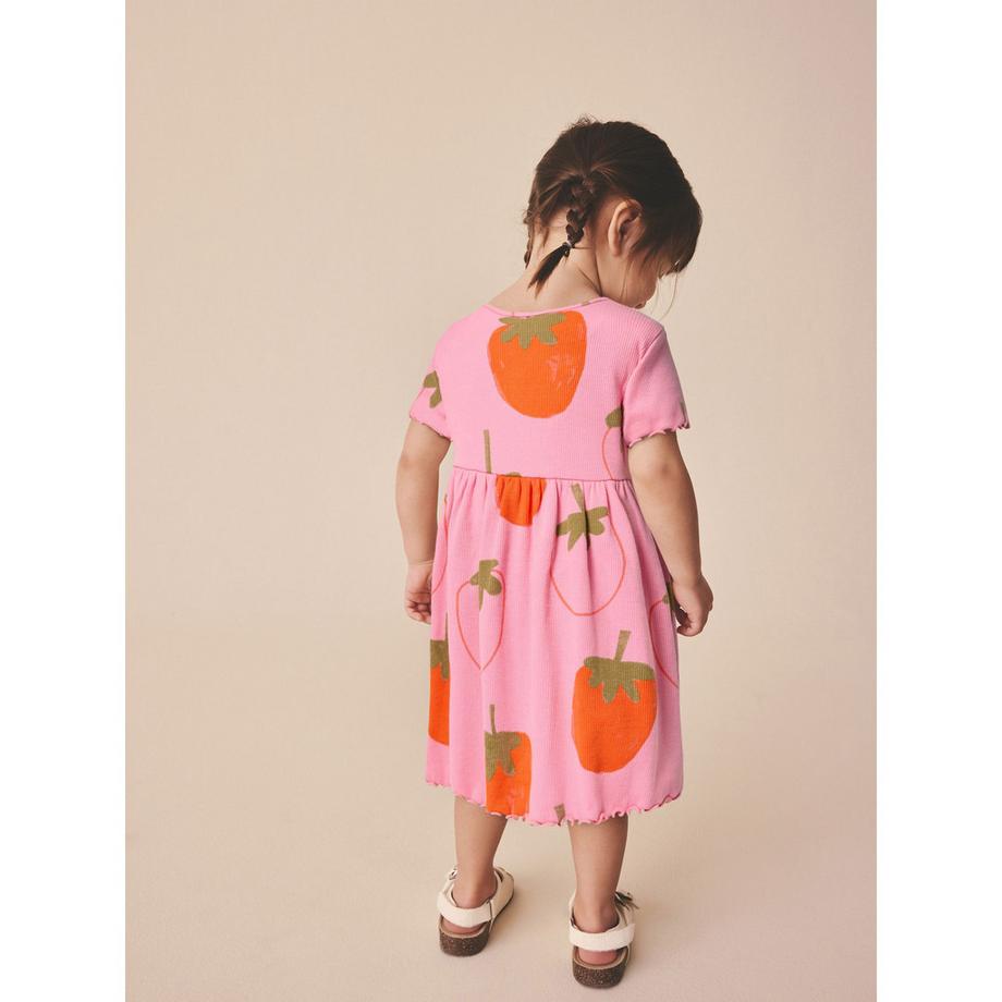 Next Erdbeer Print Kleid  