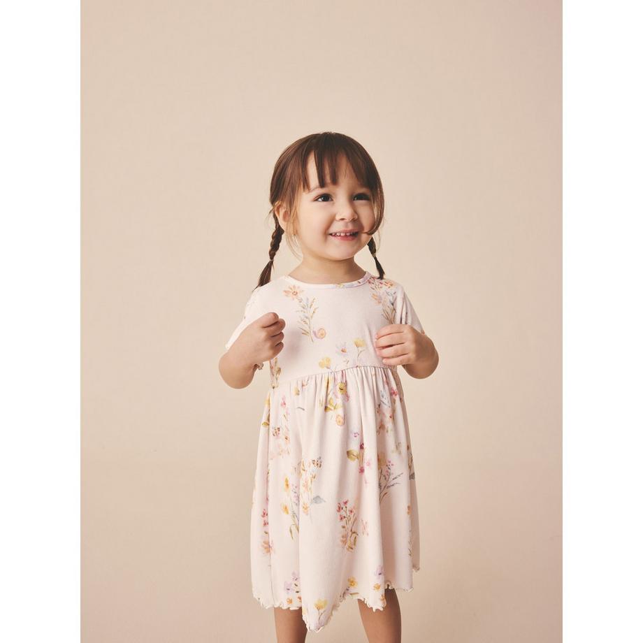 Next Robe à Manches Courtes à Motif Floral  