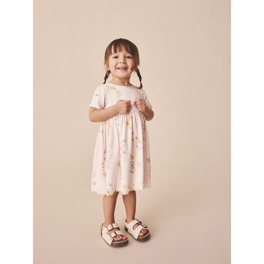 Next Robe à Manches Courtes à Motif Floral  