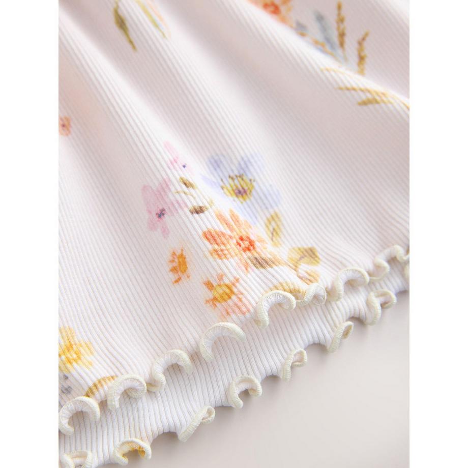 Next Robe à Manches Courtes à Motif Floral  
