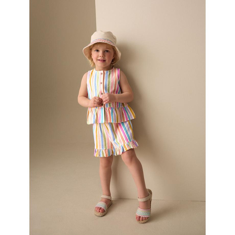 Next Gestreiftes Top und Shorts Set  