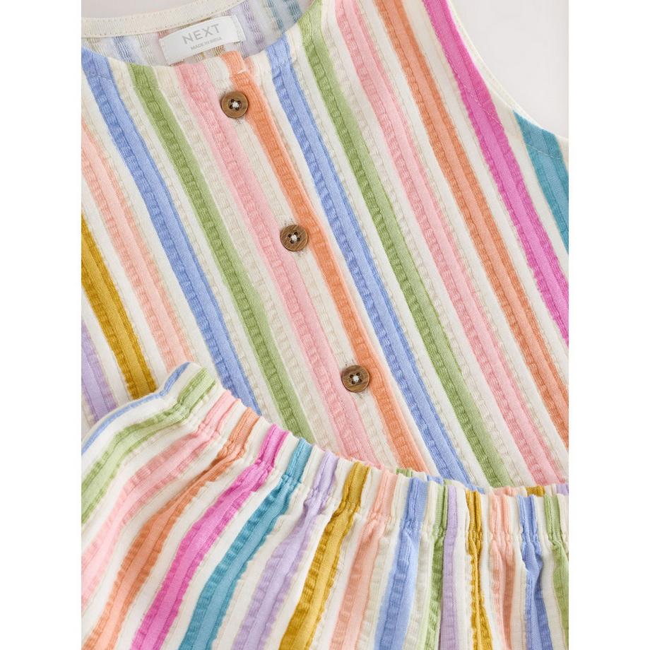 Next Gestreiftes Top und Shorts Set  