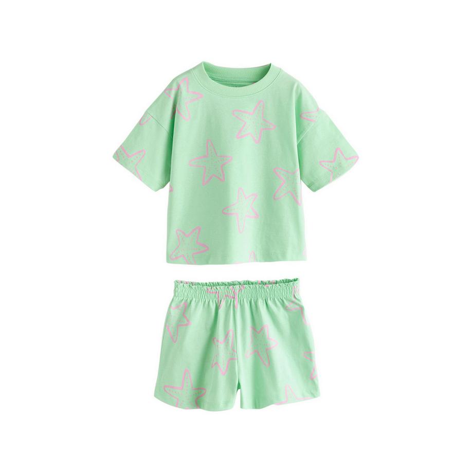 Next Blumenmuster Kurzarm Pyjama Set  