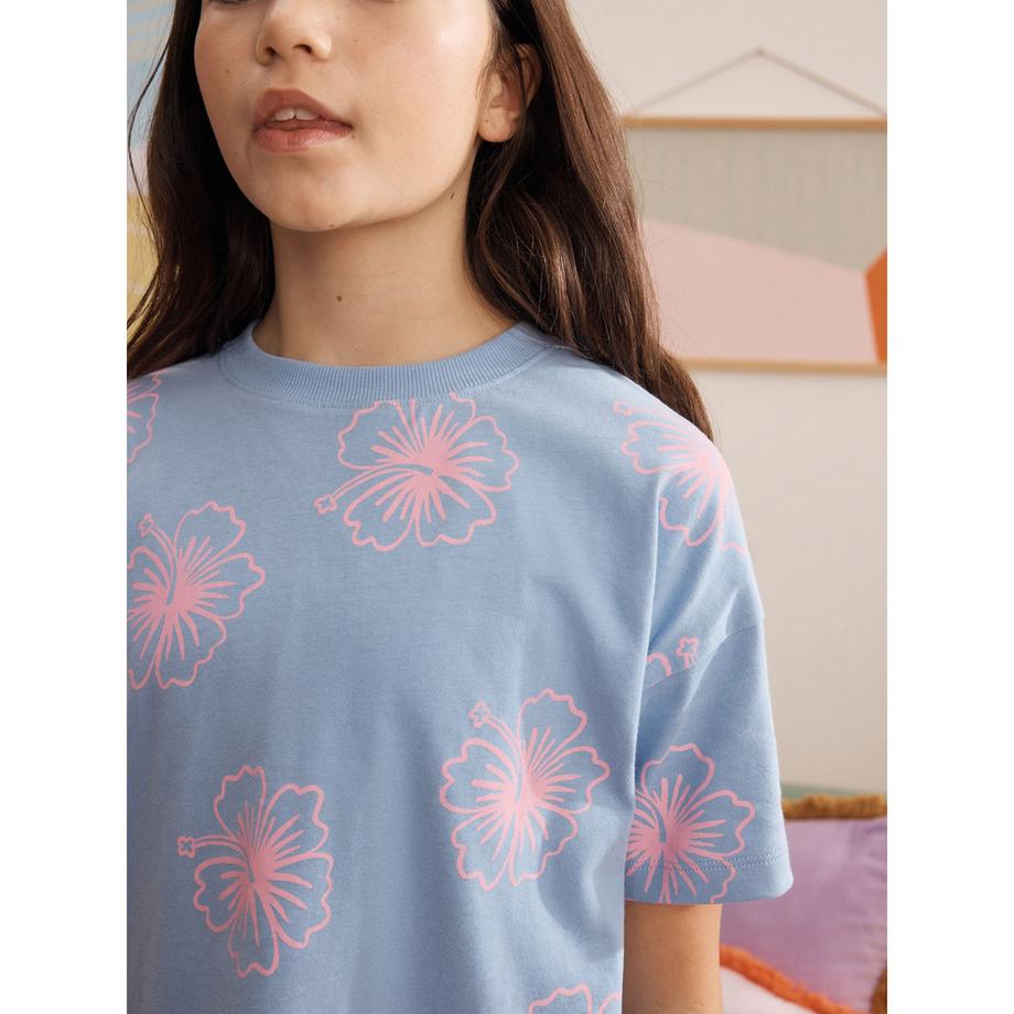 Next Blumenmuster Kurzarm Pyjama Set  