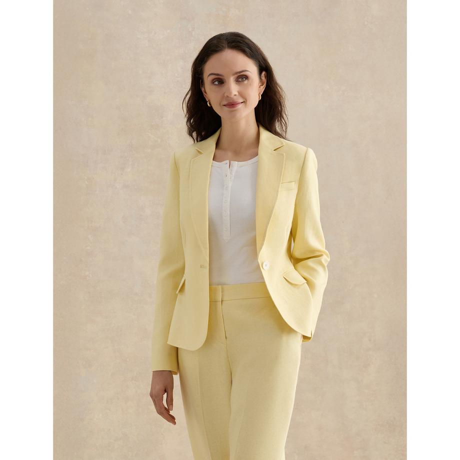 Leinenblazer, Regular Fit