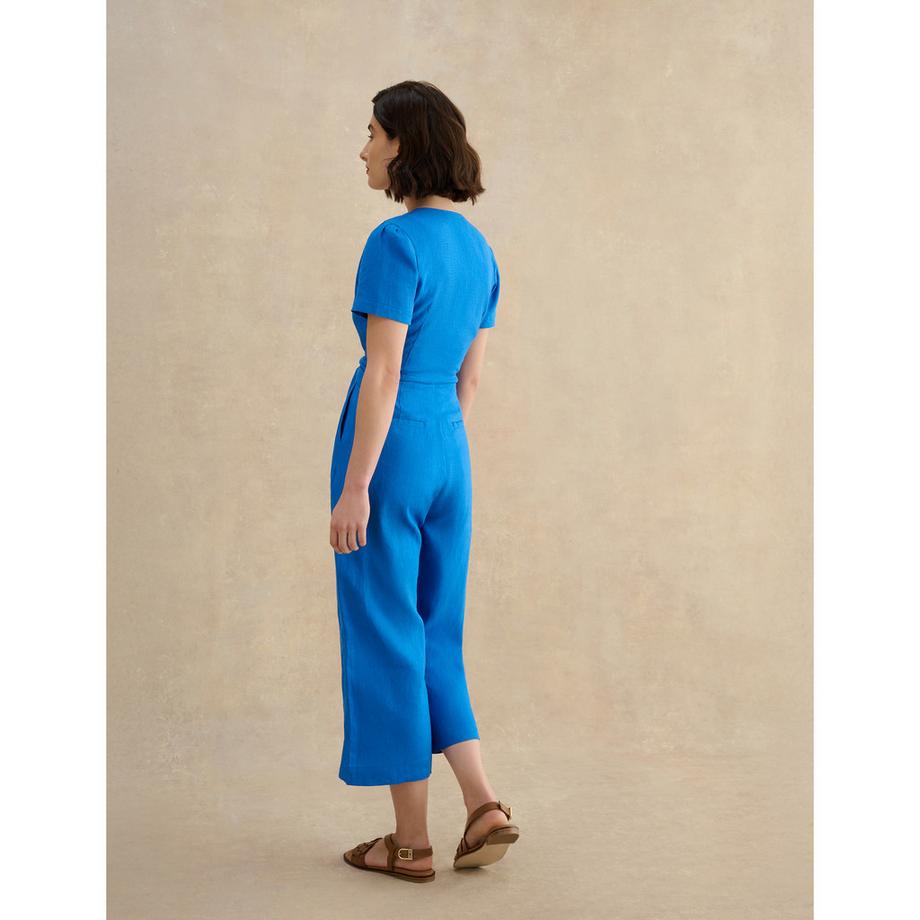 HOBBS EVIE Kurzarm V-Ausschnitt Jumpsuit mit Bindegürtel  