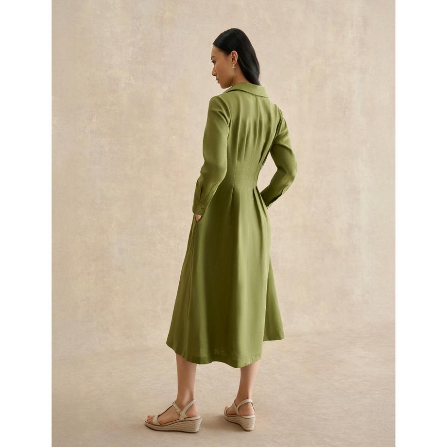 HOBBS CHRISSY Leinen Ärmelloses Kleid  