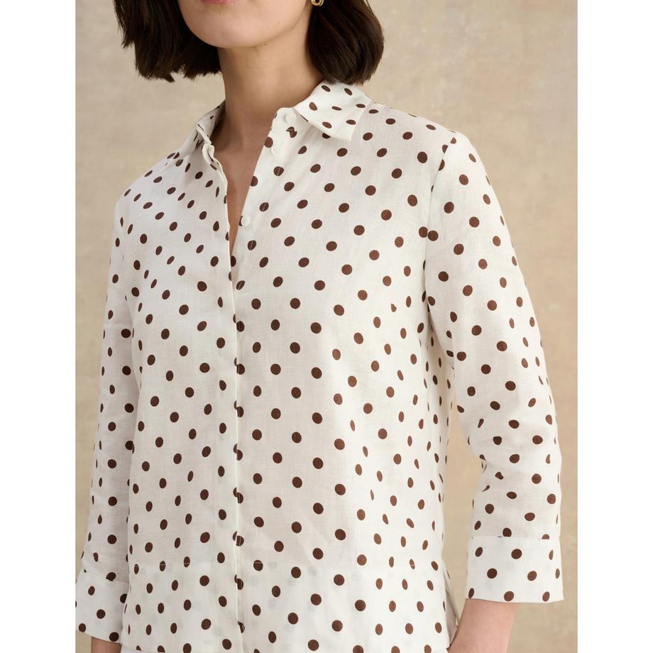 HOBBS NITA Camicia di lino a pois  